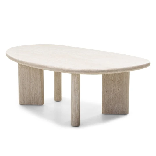 Kavos staliukas Cameron, 130 cm, travertino
