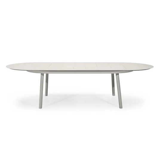 Taitettava Marinelli-puutarhapöytä (230-300 cm), alumiinia, vaalean beige