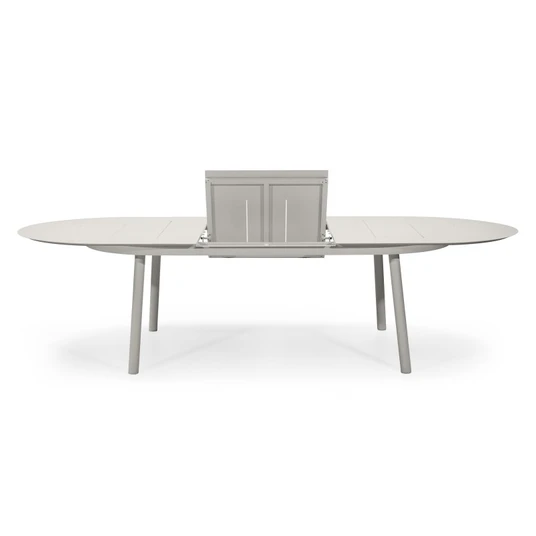 Taitettava Marinelli-puutarhapöytä (230-300 cm), alumiinia, vaalean beige