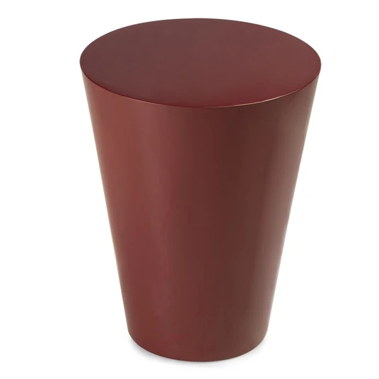 Šoninis staliukas Eclipso, 40 cm, blizgus, bordo rudos spalvos