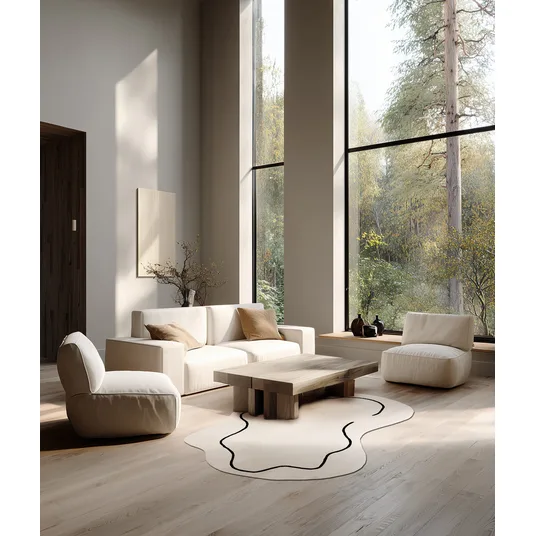 Kilimas Loop Ivory, 160x230 cm