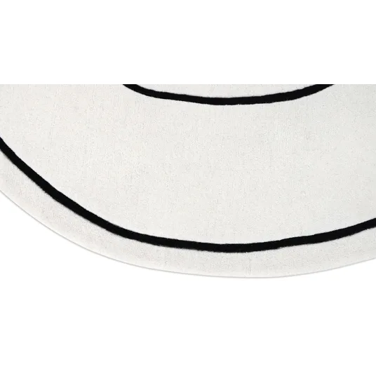 Apvalus kilimas Loop Ivory, 250 cm