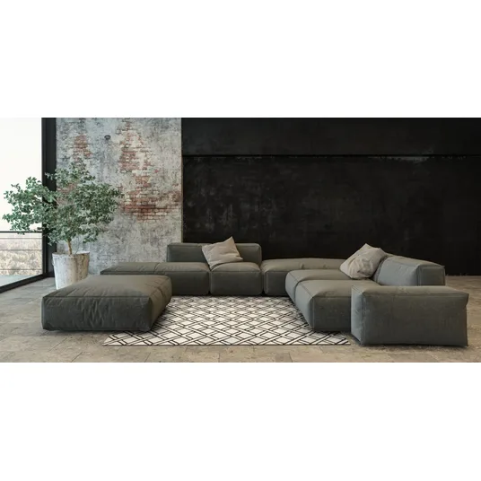 Kilimas Brooklyn Black, 160x230 cm