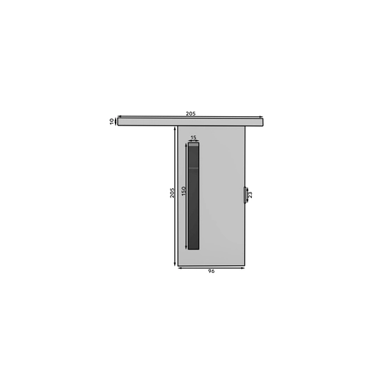 Wall-mounted sliding door GELA 96