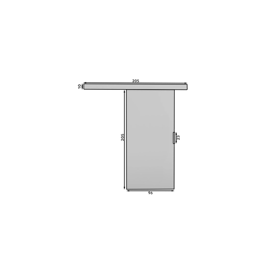 Wall-mounted sliding door PIXI 96