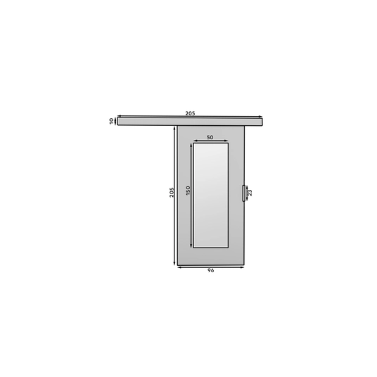 Wall-mounted sliding door NELA 96