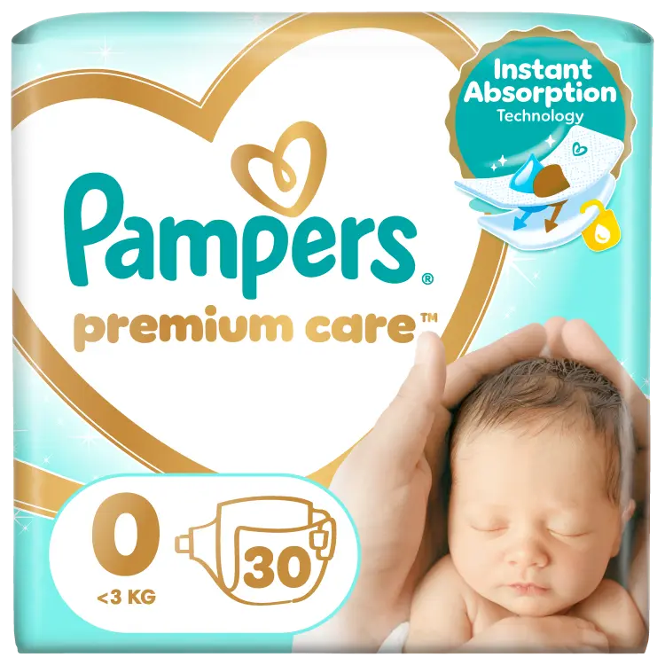 Pampers Premium Care, 0. Izmērs (Mini)