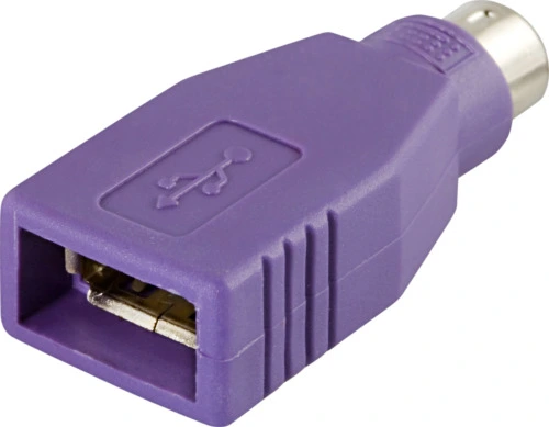 Deltaco USB-PS/2 adapteris, melns