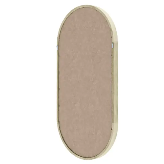 Veidrodis Plico, mediniame rėmelyje, ovalus, 45 × 90 cm, natūralios spalvos