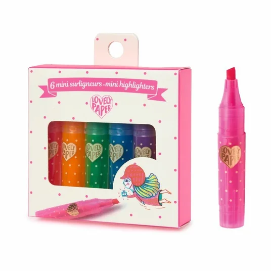 Djeco Mini žymekliai - Neoniniai (6 vnt.) DD03757