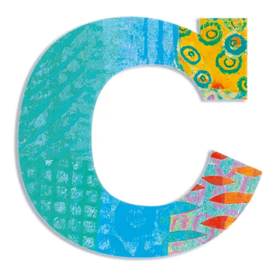Djeco medinė raidė - C DD04812