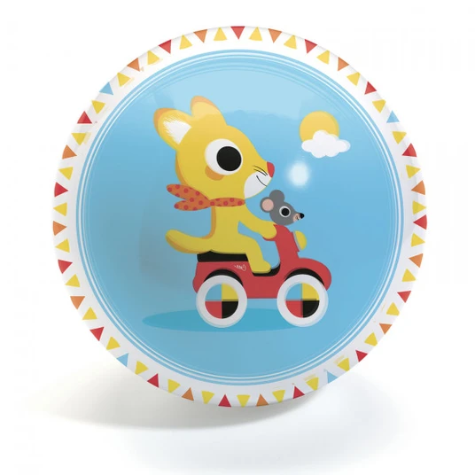 Djeco Žaislinis kamuolys - Lenktynės (12 cm ø) DJ00104
