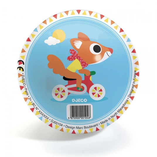 Djeco Žaislinis kamuolys - Lenktynės (12 cm ø) DJ00104