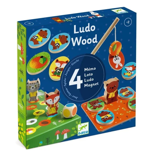 Djeco 4 mängu - Ludo's Forest DJ01628