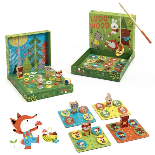 Djeco 4 mängu - Ludo's Forest DJ01628