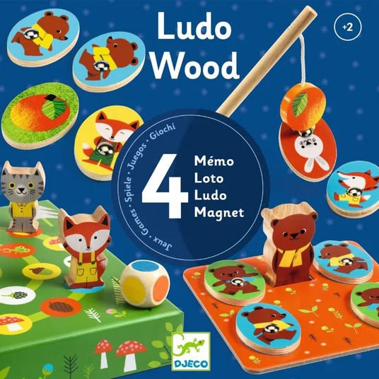 Djeco 4 mängu - Ludo's Forest DJ01628