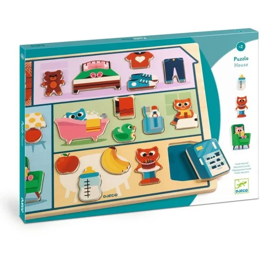 Djeco Medinė dėlionė - Namas DJ01834