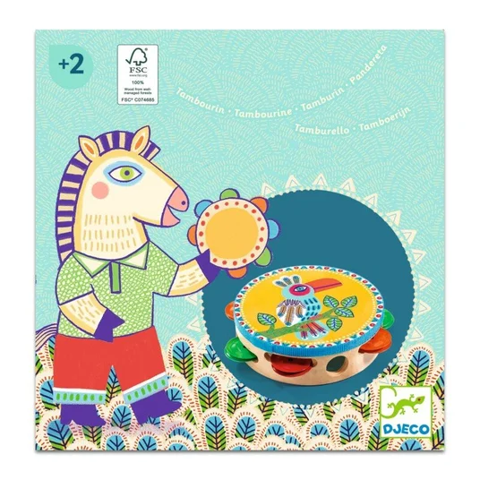 Djeco Animambo Muzikinis instrumentas - Tambūrinas DJ06005