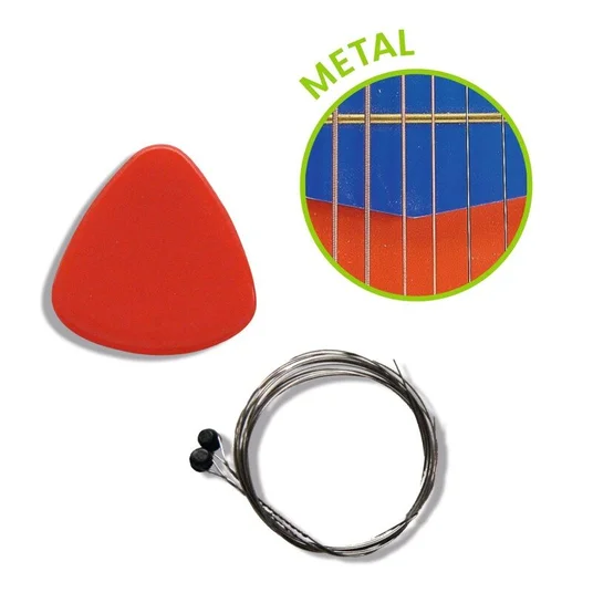 Djeco Animambo Muzikinis instrumentas - Maža gitara su 6 metaliniais lynais DJ06041