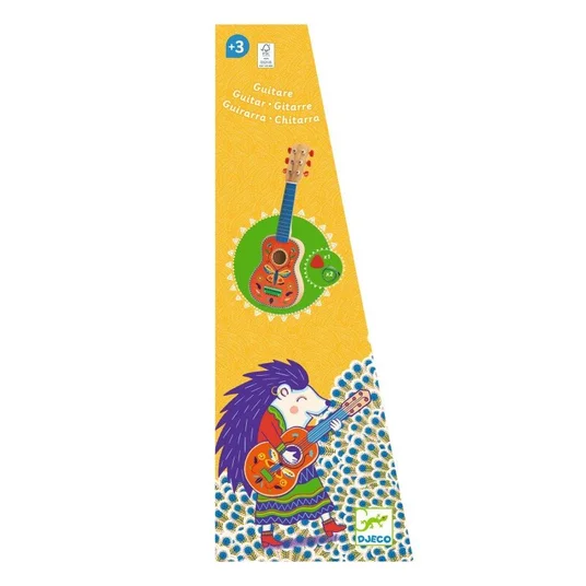 Djeco Animambo Muzikinis instrumentas - Maža gitara su 6 metaliniais lynais DJ06041