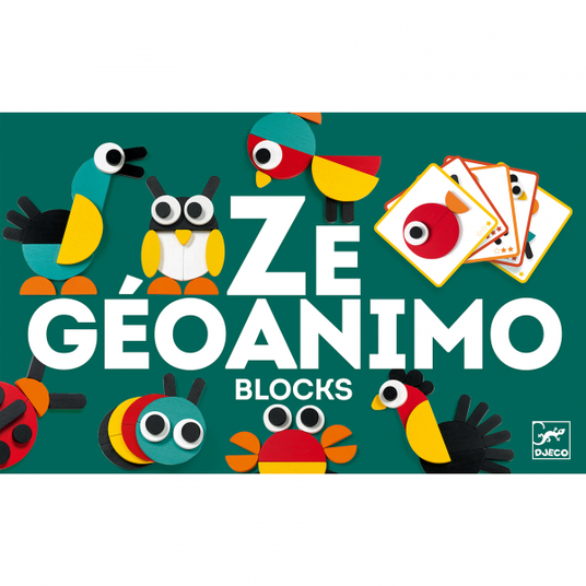 Djeco Paveikslėlių konstruktorius - Ze Geoanimo DJ06432