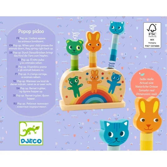 Djeco Iššokantys žvėreliai - Poppo pidoo DJ06300