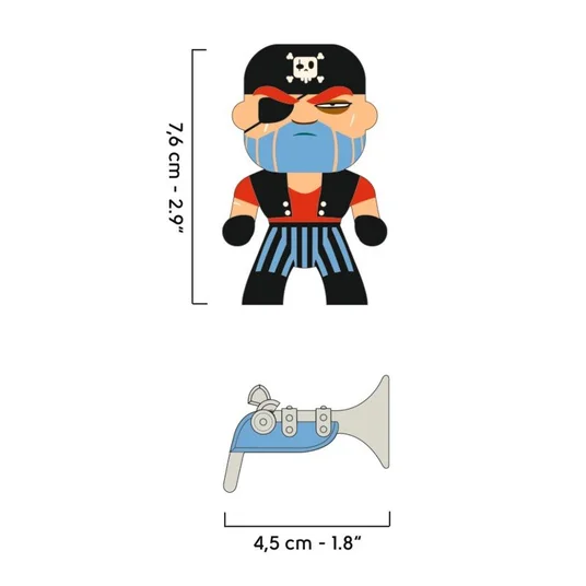 Djeco Arty Toys - Piratai - Džekas Kaukolė DJ06801