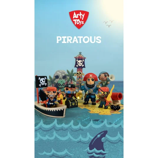 Djeco Arty Toys - Piratai - Džekas Kaukolė DJ06801