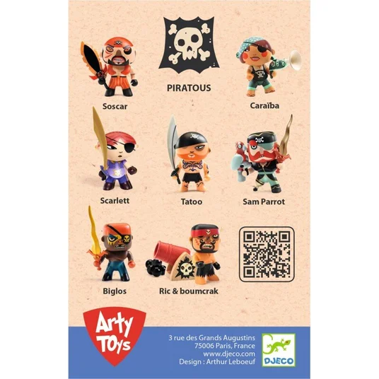 Djeco Arty Toys - Piratai - Džekas Kaukolė DJ06801