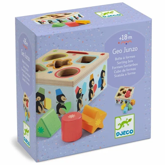 Djeco Kaladėlių rūšiuoklė - Pingvinai DJ06409