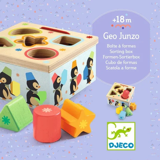 Djeco Kaladėlių rūšiuoklė - Pingvinai DJ06409