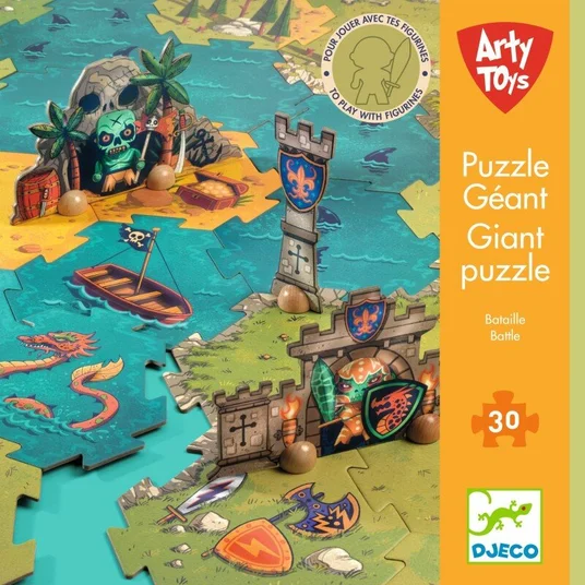 Djeco Arty Toys - Milžiniška dėlionė - Mūšis (30 det.) DJ06847