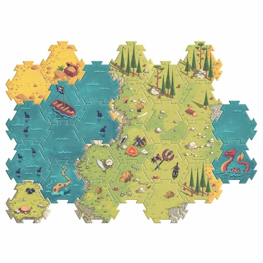 Djeco Arty Toys - Milžiniška dėlionė - Mūšis (30 det.) DJ06847