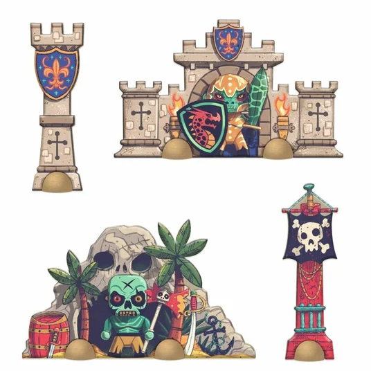 Djeco Arty Toys - Milžiniška dėlionė - Mūšis (30 det.) DJ06847