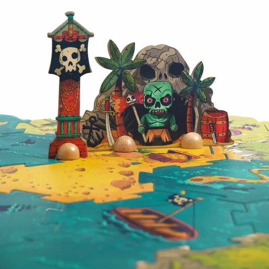 Djeco Arty Toys - Milžiniška dėlionė - Mūšis (30 det.) DJ06847
