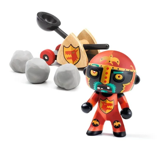 Djeco Arty Toys - Riteriai - Baldy ir jo katapulta DJ06731