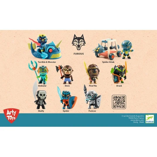 Djeco Arty Toys - Laukiniai kariai - Vorų ataka DJ06750