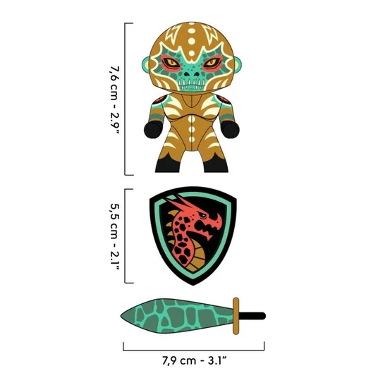 Djeco Arty Toys - Laukiniai kariai - Draco DJ06915
