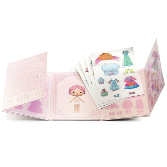 Djeco Tinyly - Daugkartiniai lipdukai - Miss Lilypink DJ06980