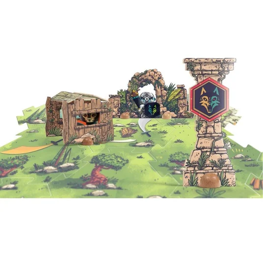 Djeco Arty Toys - Milžiniška dėlionė su figūrėle - Laukinis karys Voras (18 det.) DJ06918
