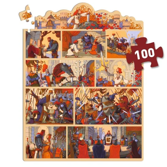 Djeco Dėlionė - Istorija - Karalius Artūras (100 detalių) DJ07054
