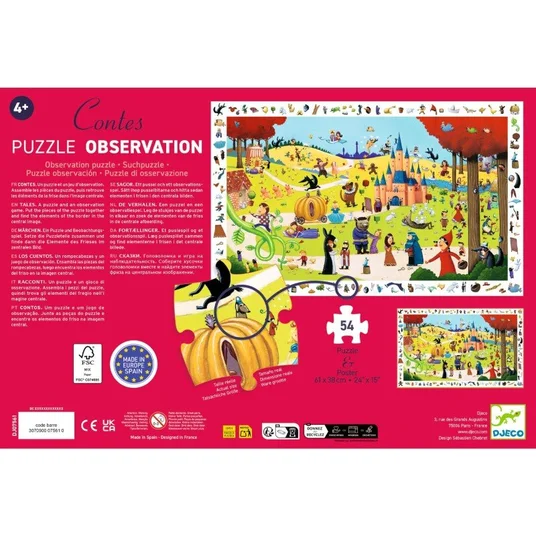 Djeco Dėlionė - Pasakos (54 detalių) DJ07561