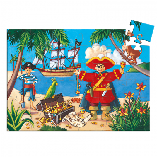 Djeco Siluetų dėlionė - Piratas (36 detalių) DJ07220