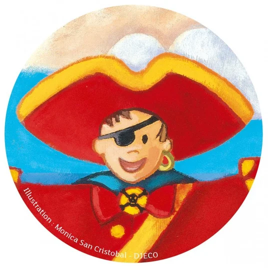 Djeco Siluetų dėlionė - Piratas (36 detalių) DJ07220