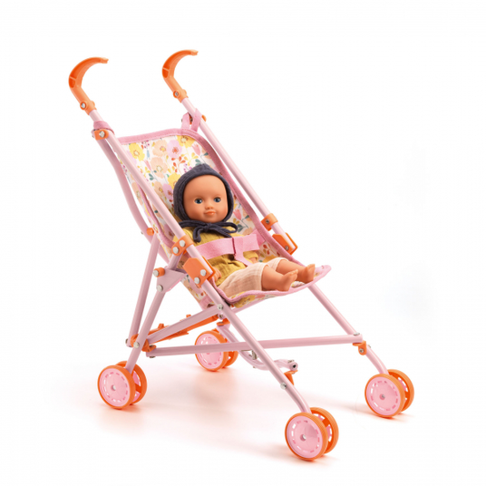 Djeco Nukud - jalutuskäru - Lilled - 54 cm DJ07841