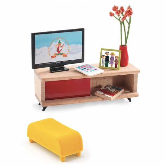 Djeco Lėlių baldai - TV kambarys DJ07827