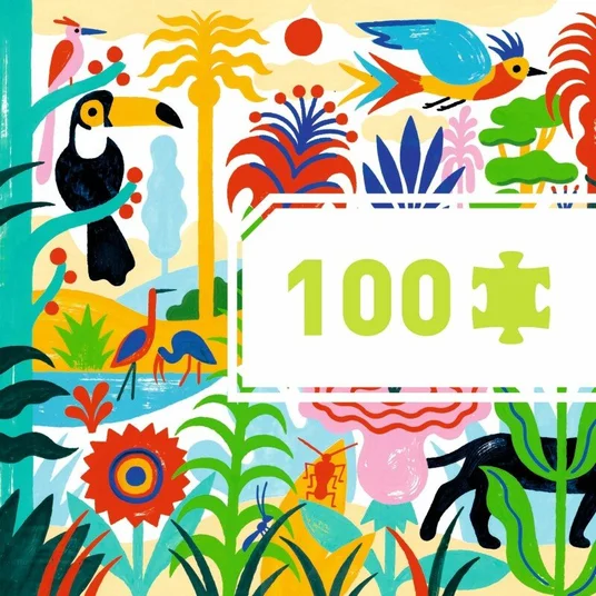 Djeco Dėlionė - Džiunglės (100 detalių) DJ07619