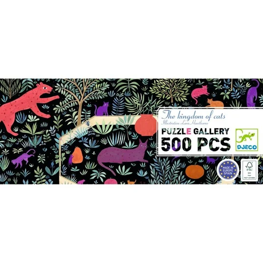 Djeco Dėlionė - Kačių karalystė (500 detalių) DJ07686
