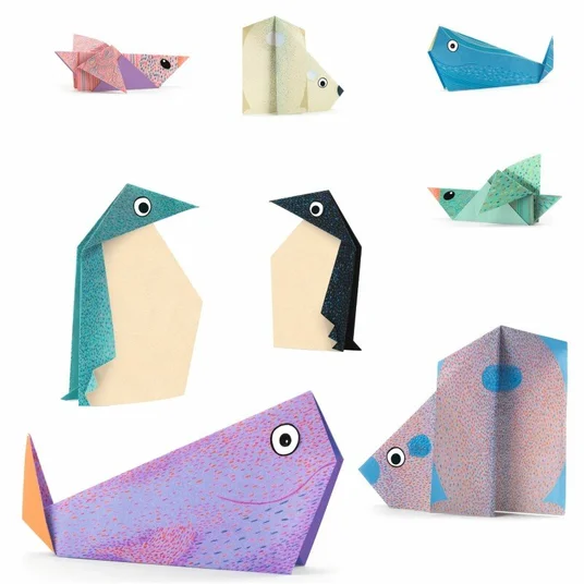 Djeco Origami rinkinys - Poliariniai gyvūnai DJ08777