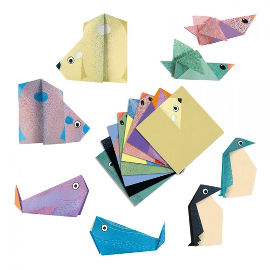 Djeco Origami rinkinys - Poliariniai gyvūnai DJ08777